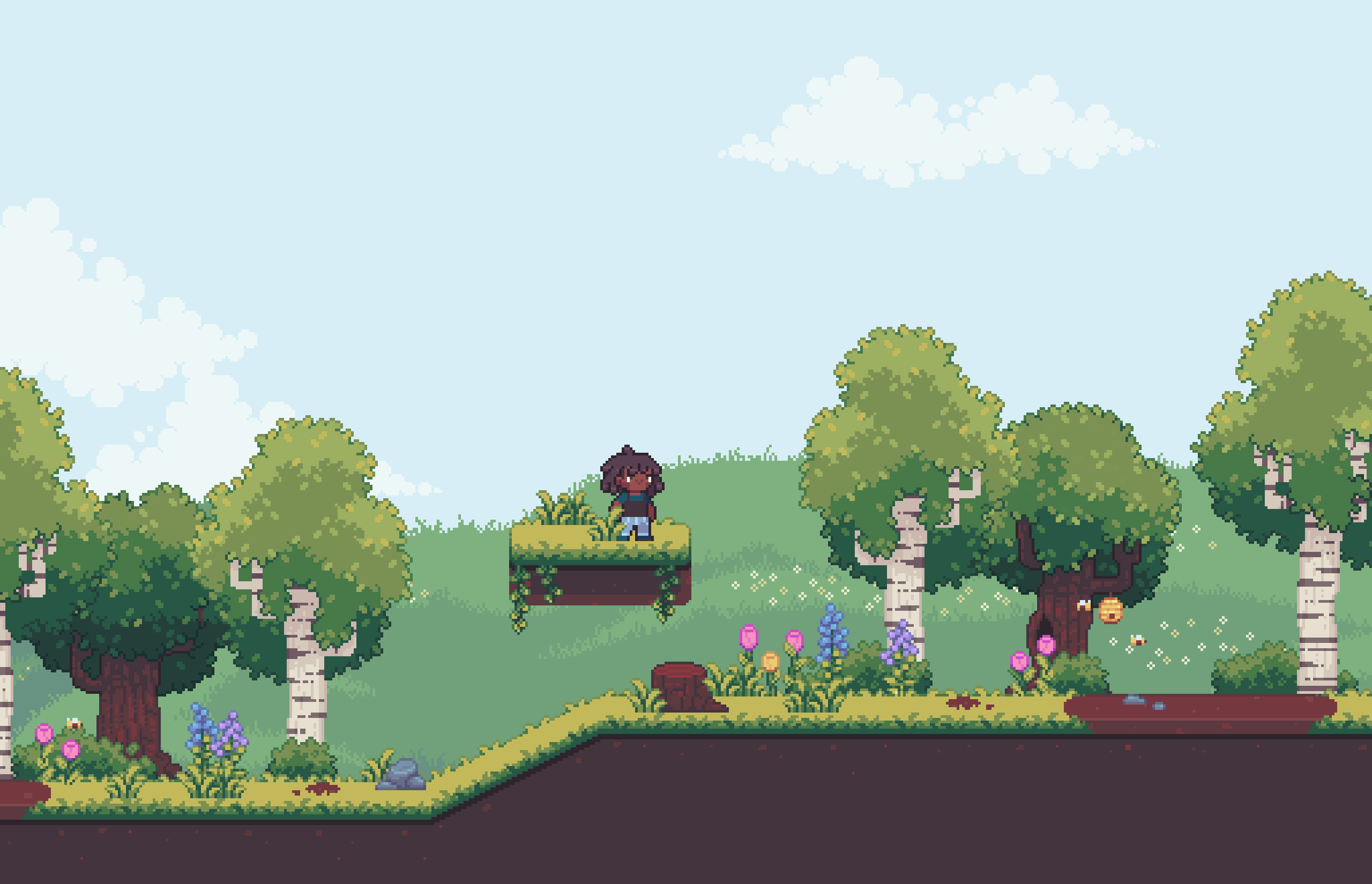 Grasslands concept art for Ando Tale by Cozy Britt